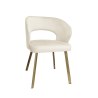 Krzesło tapicerowane AURA nogi złote PROFIL MG50 do jadalni
