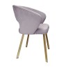 Krzesło tapicerowane AURA nogi złote PROFIL MG55 do jadalni