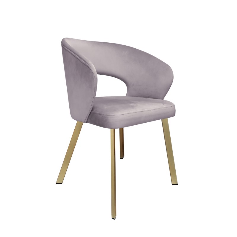 Krzesło tapicerowane AURA nogi złote PROFIL MG55 do jadalni