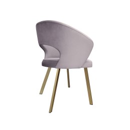 Krzesło tapicerowane AURA nogi złote PROFIL MG55 do jadalni