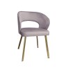 Krzesło tapicerowane AURA nogi złote PROFIL MG55 do jadalni