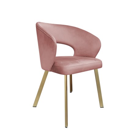 Krzesło tapicerowane AURA nogi złote PROFIL MG58 do jadalni