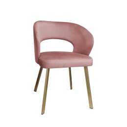 Krzesło tapicerowane AURA nogi złote PROFIL MG58 do jadalni
