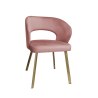 Krzesło tapicerowane AURA nogi złote PROFIL MG58 do jadalni