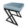 Pufa ZETA LOFT ławka taboret podnóżek metal BL06