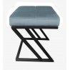 Pufa ZETA LOFT ławka taboret podnóżek metal BL06
