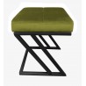 Pufa ZETA LOFT ławka taboret podnóżek metal BL75