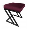 Pufa ZETA LOFT ławka taboret podnóżek metal MG02