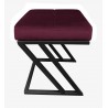 Pufa ZETA LOFT ławka taboret podnóżek metal MG02