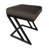 Pufa ZETA LOFT ławka taboret podnóżek metal MG05