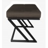 Pufa ZETA LOFT ławka taboret podnóżek metal MG05