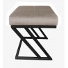 Pufa ZETA LOFT ławka taboret podnóżek metal MG09
