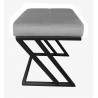 Pufa ZETA LOFT ławka taboret podnóżek metal MG17
