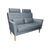 Sofa DENVER tkanina Welur noga drewniana