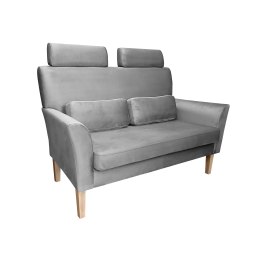 Sofa DENVER tkanina Welur noga drewniana