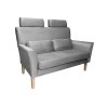 Sofa DENVER tkanina Welur noga drewniana