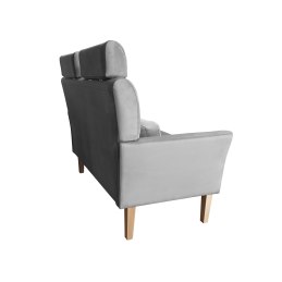 Sofa DENVER tkanina Welur noga drewniana