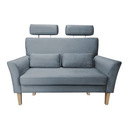 Sofa DENVER tkanina Welur noga drewniana