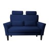 Sofa DENVER tkanina Welur noga drewniana