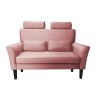 Sofa DENVER tkanina Welur noga drewniana