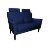 Sofa DENVER tkanina Welur noga drewniana