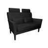 Sofa DENVER tkanina Welur noga drewniana