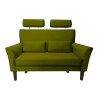 Sofa DENVER tkanina Welur noga drewniana