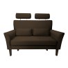 Sofa DENVER tkanina Welur noga drewniana