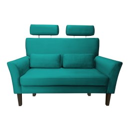 Sofa DENVER tkanina Welur noga drewniana