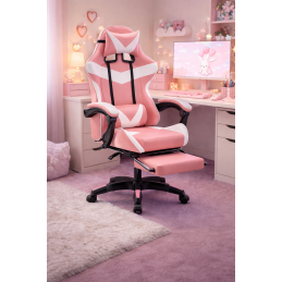 Fotel gamingowy, siedzenie gamingowe RACER czerwony