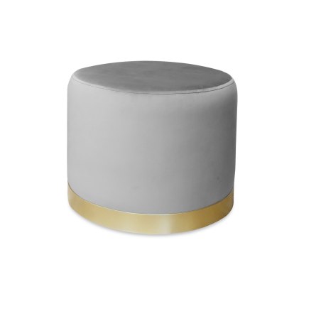 Pufa LUX welurowa ze złotą podstawą MG17 – elegancka pufa glamour do salonu