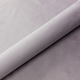 Pufa LUX welurowa z szarą podstawą MG55 – elegancka pufa glamour do salonu