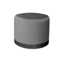 Pufa LUX welurowa z czarną podstawą BL14 – elegancka pufa glamour do salonu