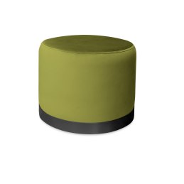 Pufa LUX welurowa z czarną podstawą BL75 – elegancka pufa glamour do salonu