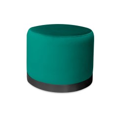 Pufa LUX welurowa z czarną podstawą MG20 – elegancka pufa glamour do salonu