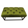 Ławka CHESTERFIELD LOFT BL75 pufa podnóżek metal