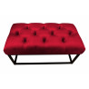 Ławka CHESTERFIELD LOFT MG31 pufa podnóżek metal