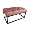 Ławka CHESTERFIELD LOFT MG58 pufa podnóżek metal