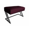 Ławka ZETA LOFT MG02 pufa podnóżek metal