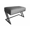 Ławka ZETA LOFT MG17 pufa podnóżek metal
