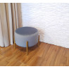 Pufa OLA LOFT ławka podnóżek metal złota BL06