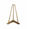 Metalowa noga Hairpin fi10 trzy pręty H41cm złota