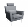Fotel DENVER BL14 – elegancki z białymi nogami