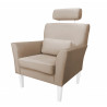 Fotel DENVER MG09 – elegancki z białymi nogami