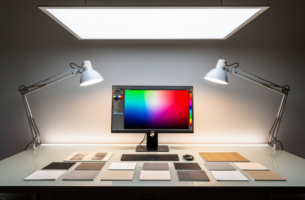 Oświetlenie do pracy graficznej