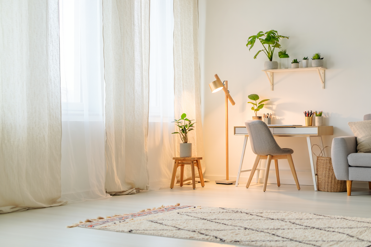 Aranżacja domowego biura w stylu skandynawskim