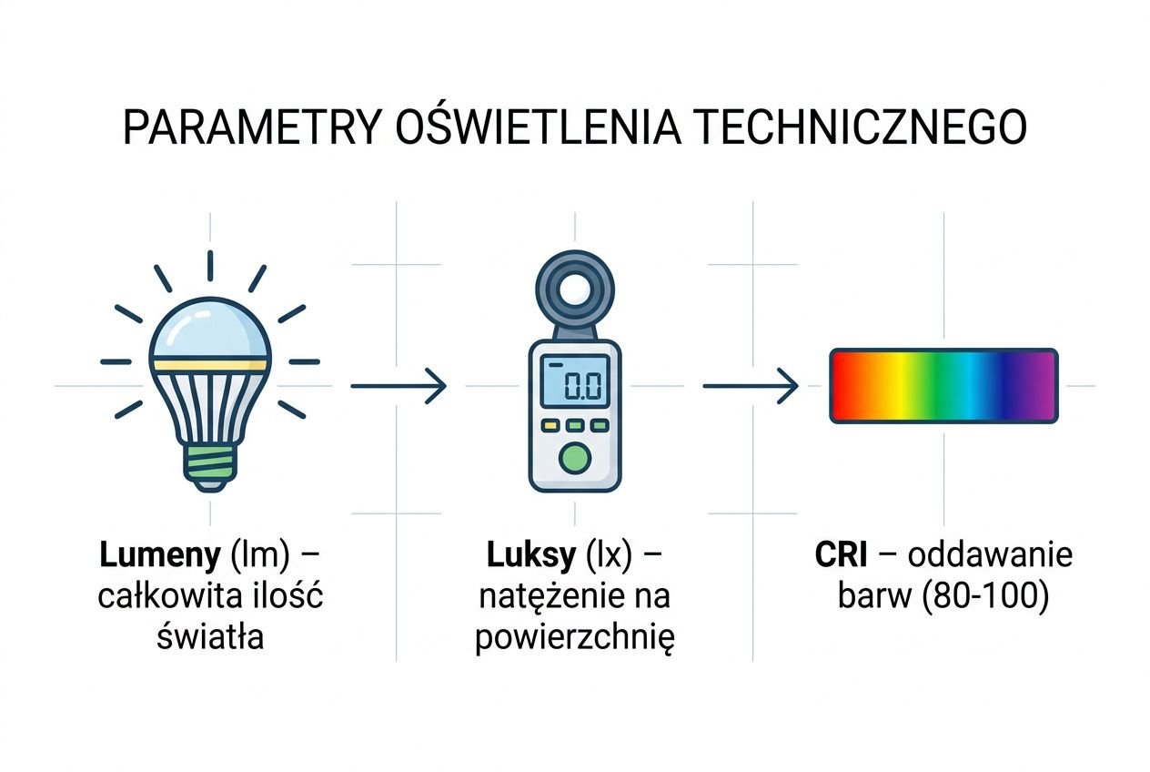 Parametry techniczne oświetlenia