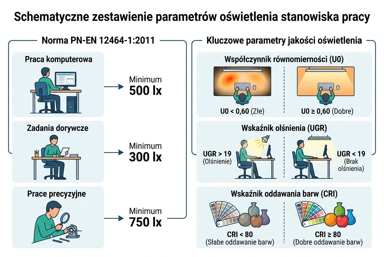 Oświetlenie biura jak zrobić – praktyczny poradnik krok po kroku